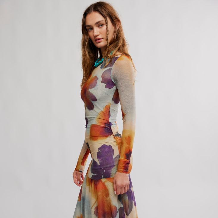 Free People Sunnei Mesh Maxi Dress