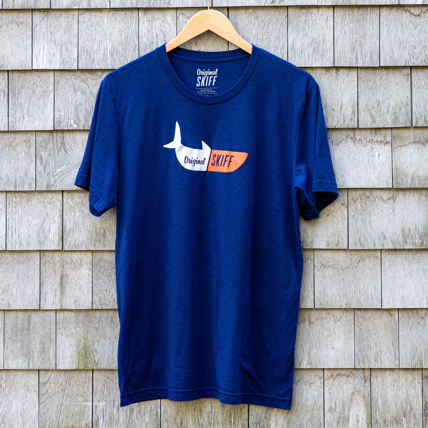 Original Skiff OG Skiff Tee in Navy, available now at Harbour Thread