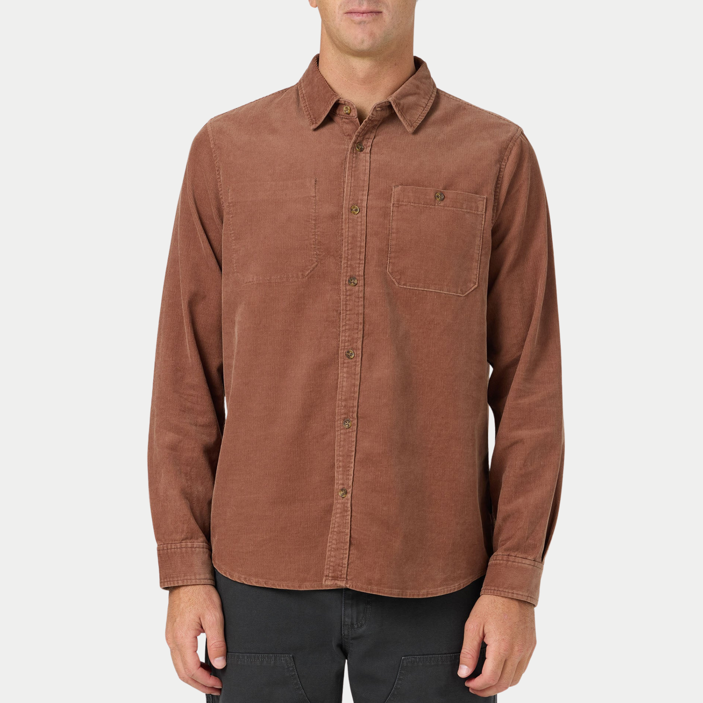 O'Neill O'Riginals Cord Shirt in the color Carob Brown