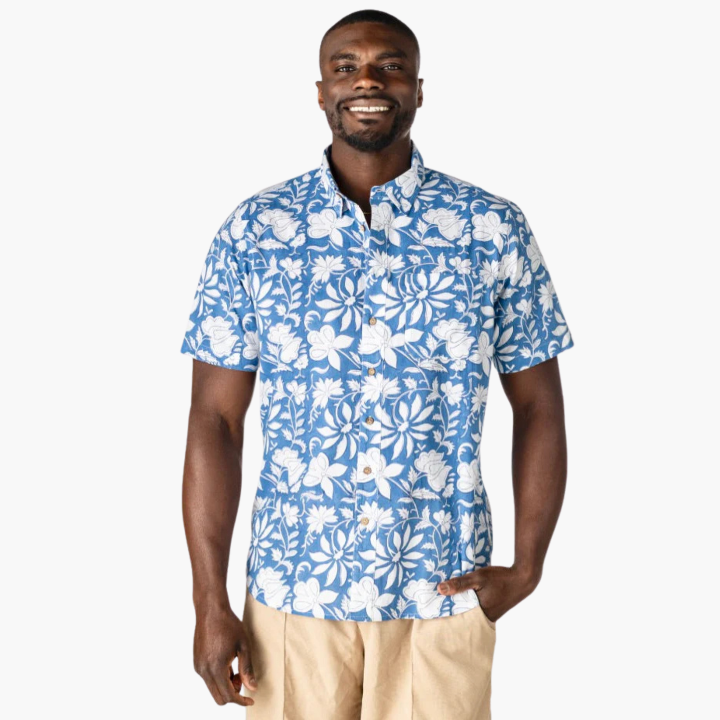 One World Brother Blooming Boldly Shirt, available now at Harbour Thread men's store.