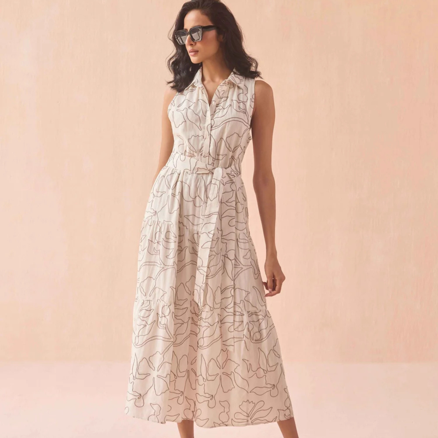 OMIKA Emeline Maxi in Uma Coconut, available now at Harbour Thread boutique