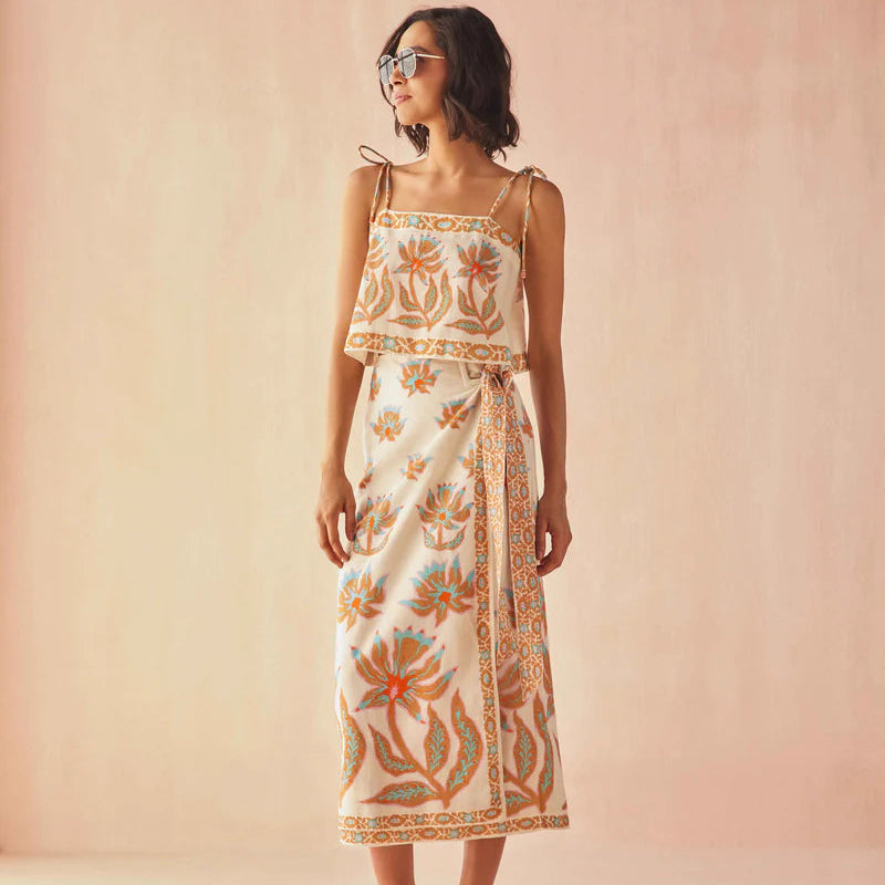 OMIKA Sammi Skirt in Adya Guava