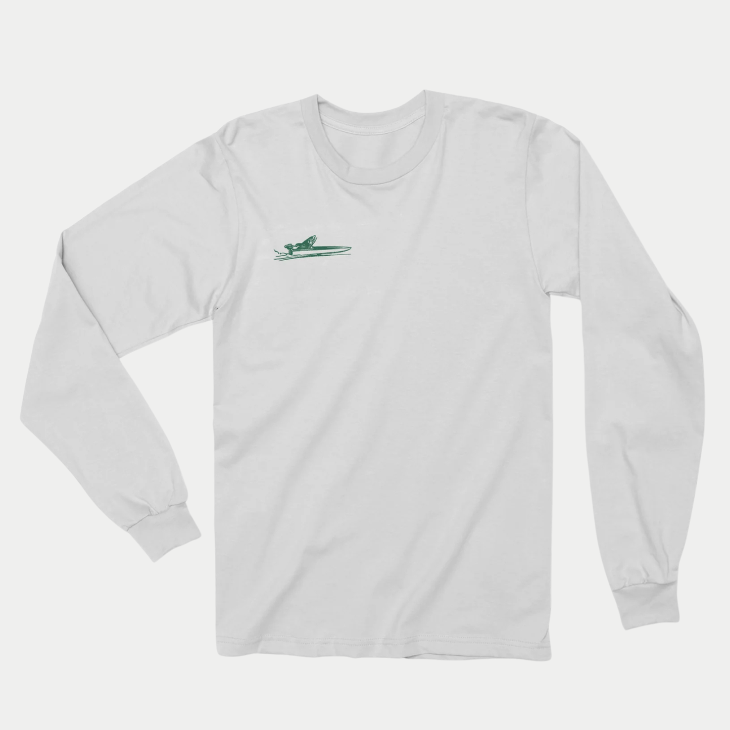 Original Skiff Joyride Long Sleeve Tee in White