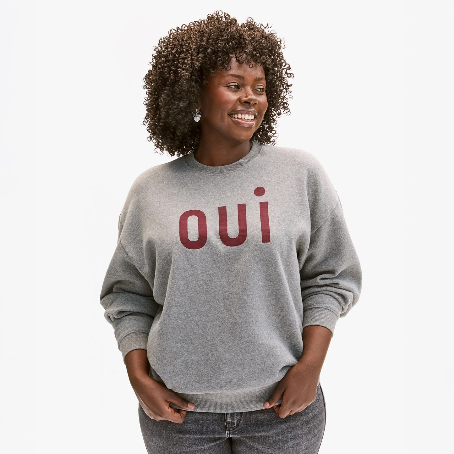 Clare V. Oui Oversized Sweatshirt