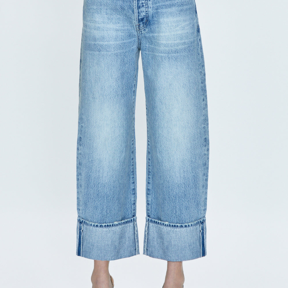 
                      
                        The Ryder Wide Leg Cuffed Jeans by PISTOLA
                      
                    