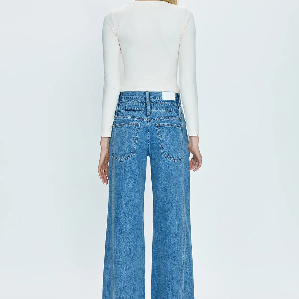 PISTOLA Caleb High Rise Relaxed Stacked Waist - Venue