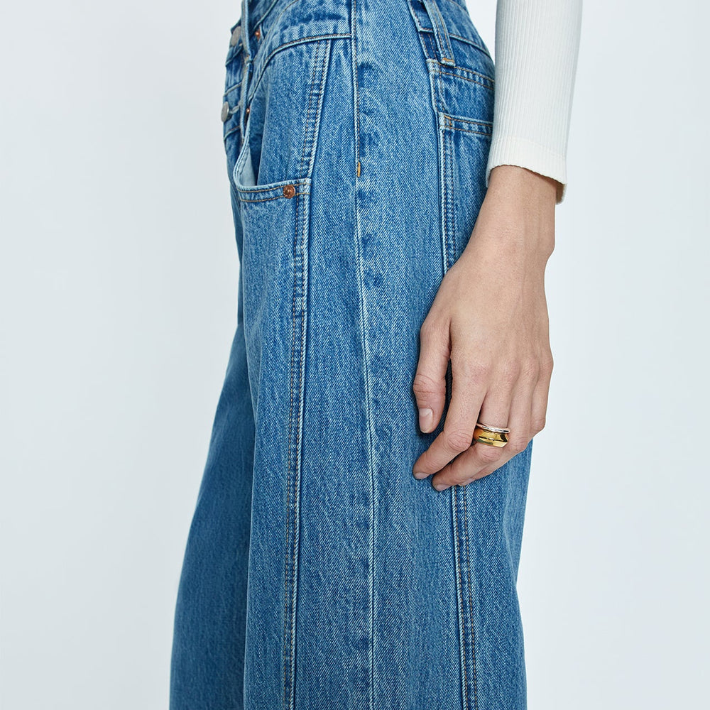 
                      
                        PISTOLA Caleb High Rise Relaxed Stacked Waist - Venue
                      
                    