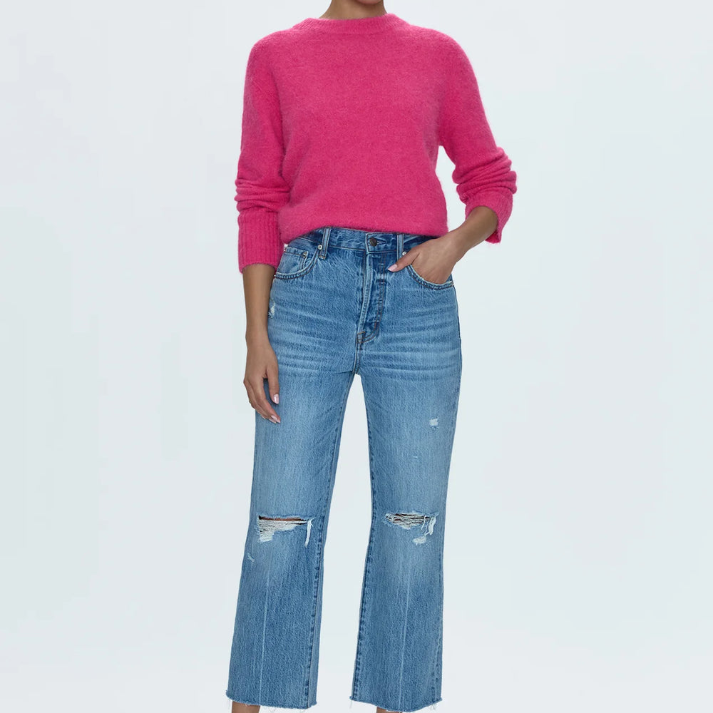 
                      
                        PISTOLA Cassie Super High Rise Straight Crop Jean
                      
                    