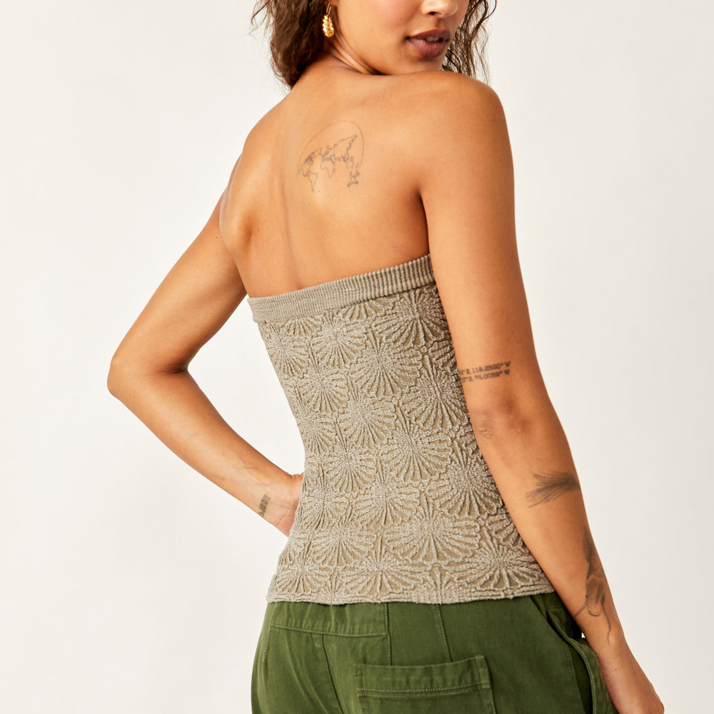 Free People Love Letter Tube Top - Army