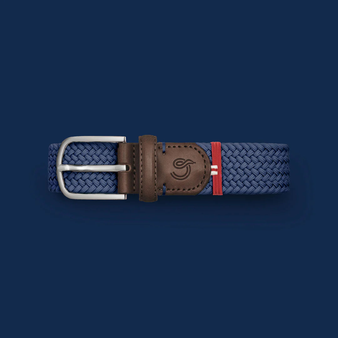 The Navy Blue Paris belt by La Boucle