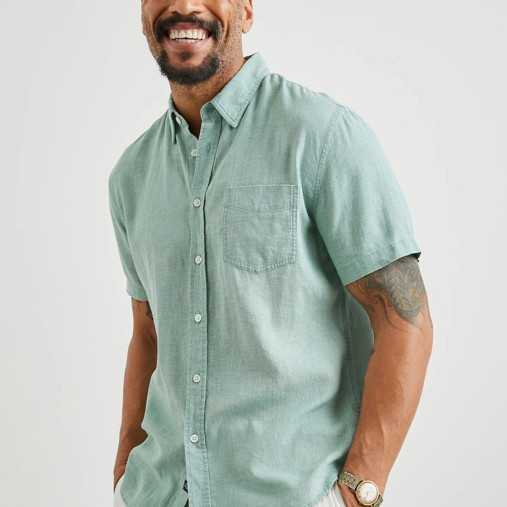 The Jade Paros Short Sleeve Button Down Shirt by Rails