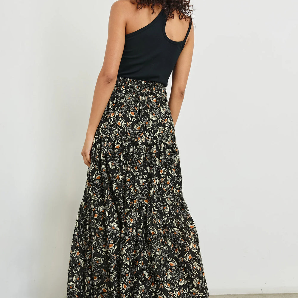 
                      
                        Flowy printed tiered maxi skirt
                      
                    