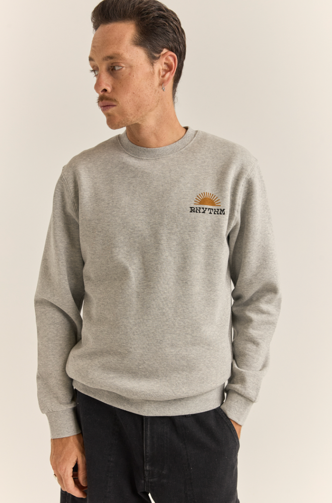 
                      
                        Shop the Grey Heather Rhythm Awake Fleece Crew at Harbour Thread
                      
                    