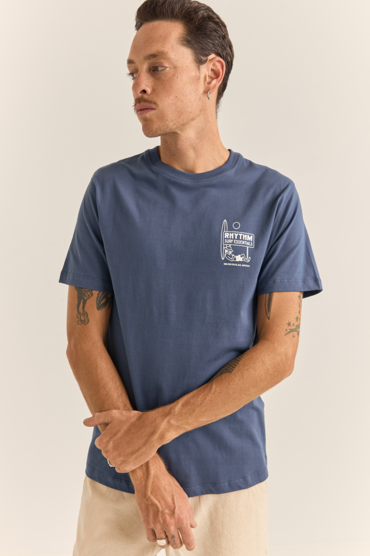 For casual cool style that can be worn any day of the week, throw on the comfortable Siesta Short Sleeve Tee by Rhythm, now available at Harbour Thread. 