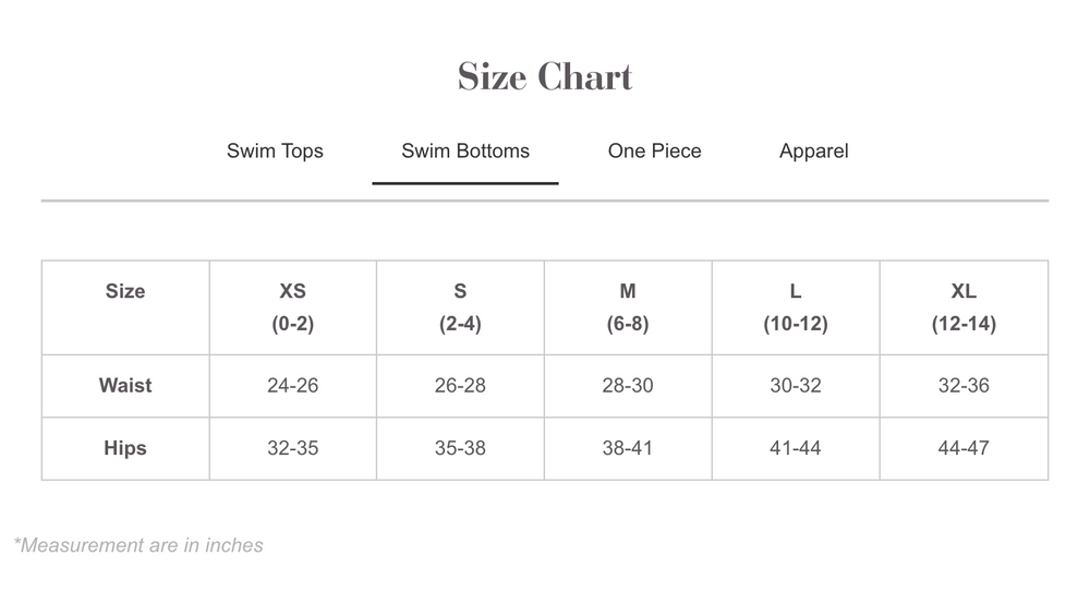 
                      
                        PQ Swim size chart for swim bottoms
                      
                    