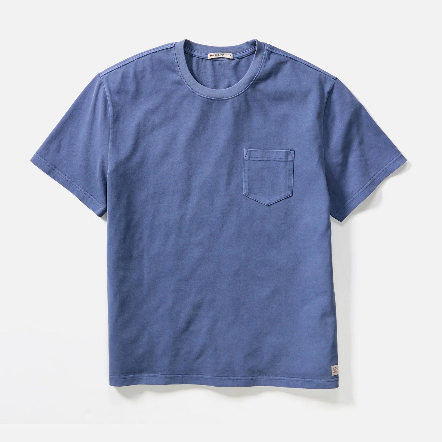 Marine Layer Luxe 250 Relaxed Pocket Tee in Coastal Fjord