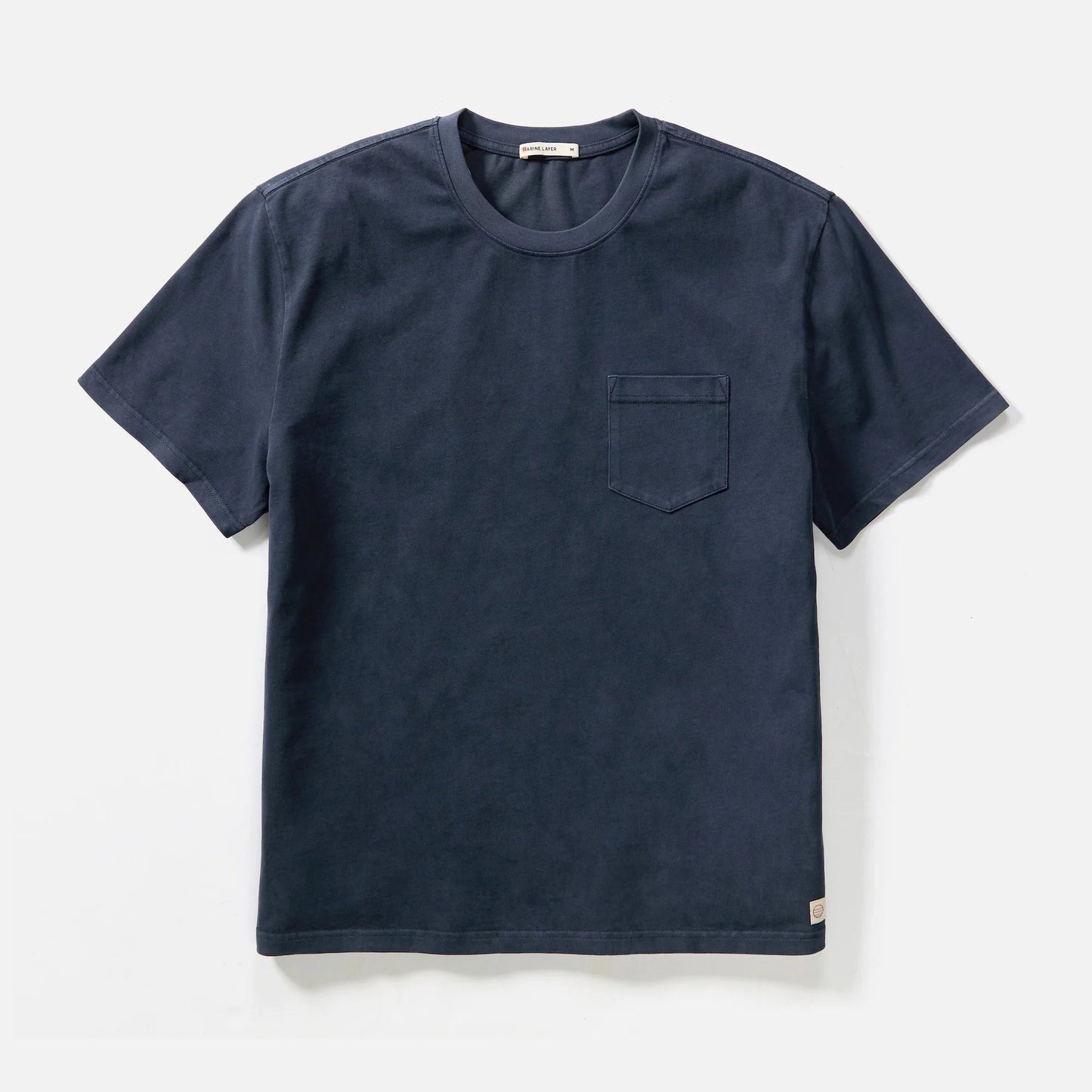 Marine Layer Luxe 250 Relaxed Pocket Tee in India Ink