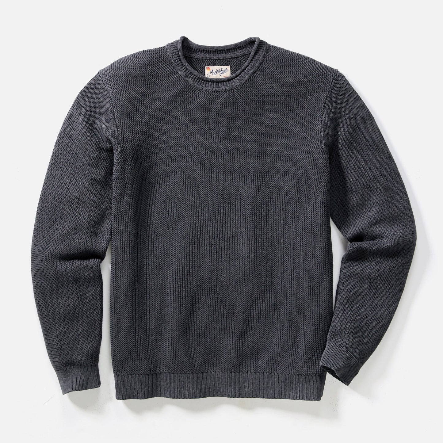 Marine Layer Ritch Roll Neck Sweater in Mood Indigo