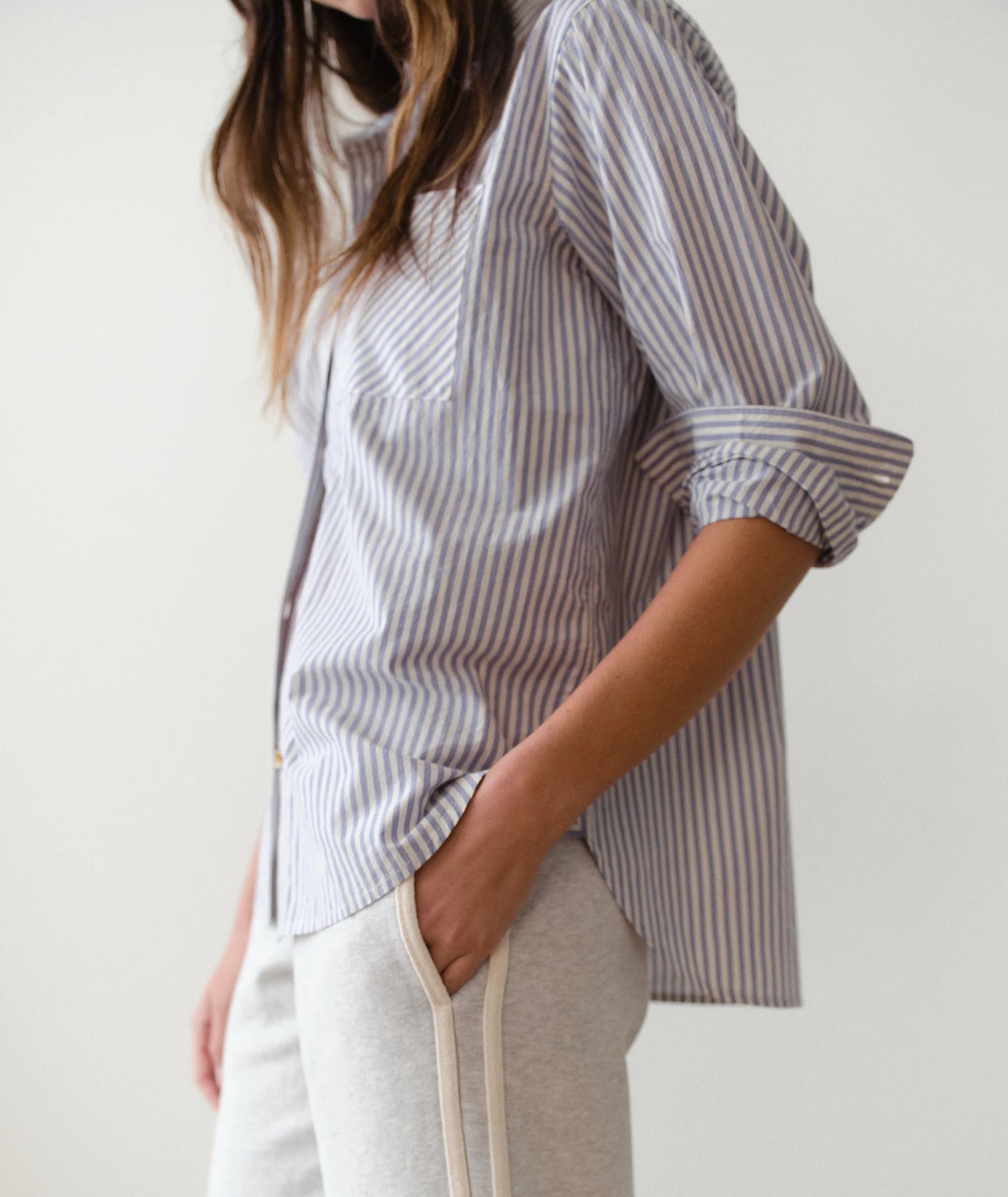 Women's relaxed button down 