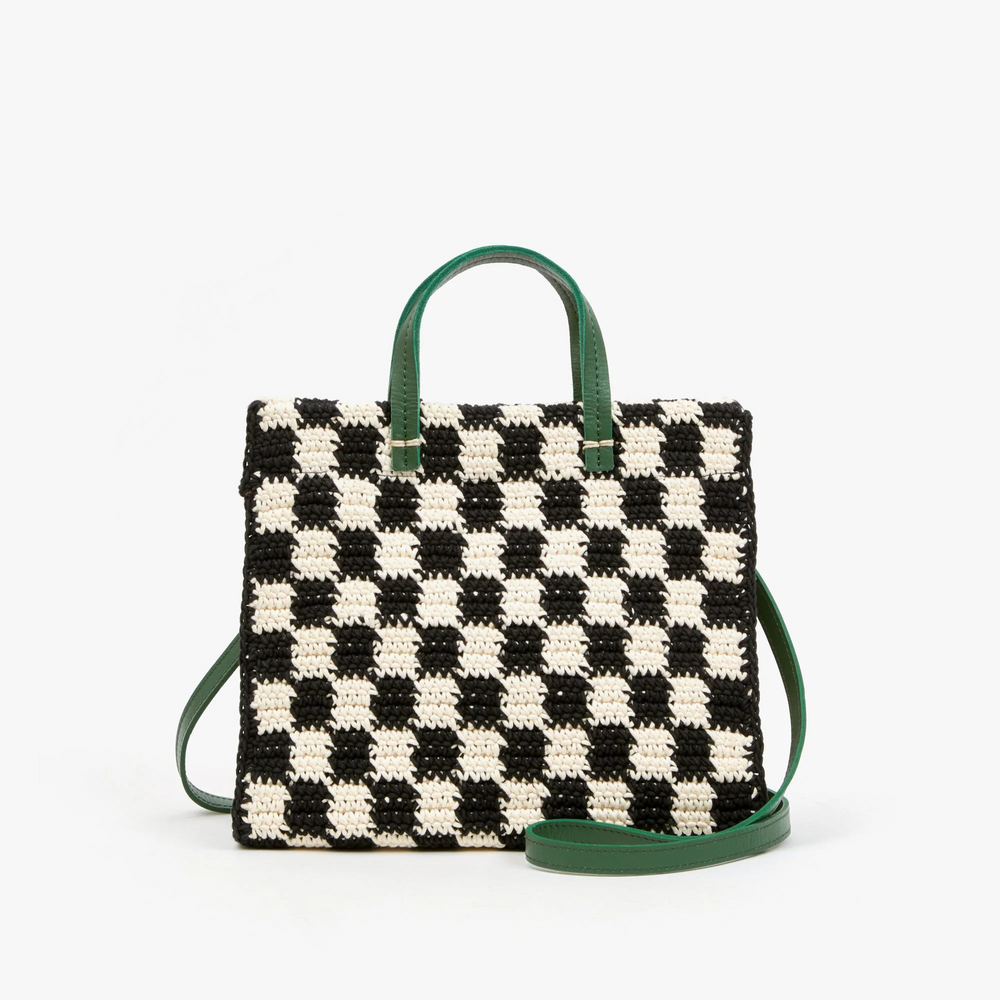 The perfect size to hold all of your essentials, this cute Clare V. crochet mini tote at Harbour Thread offers two convenient ways to carry. 