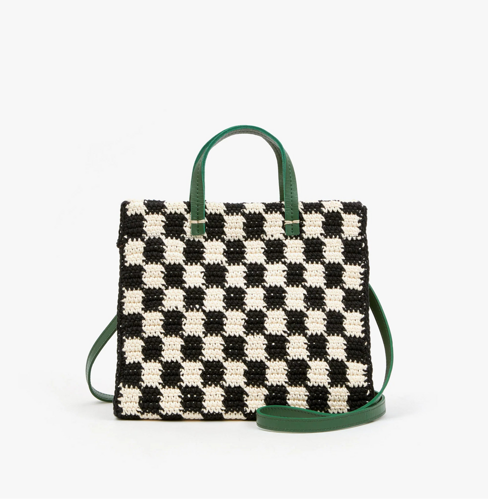 The perfect size to hold all of your essentials, this cute Clare V. crochet mini tote at Harbour Thread offers two convenient ways to carry. 