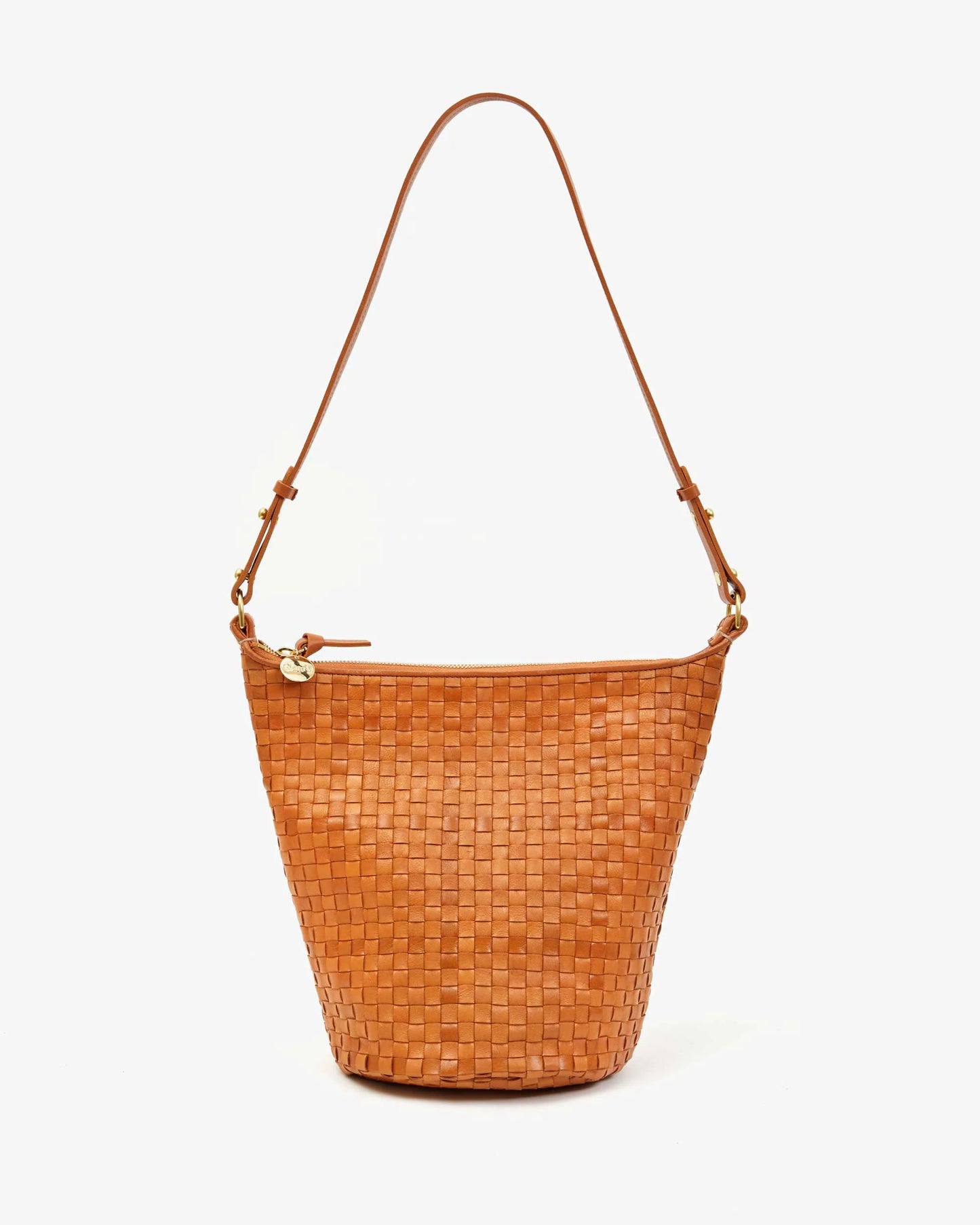 Clare V. offers the the woven bucket bag of your dreams with the effortlessly stylish Petite Jeanne, available now at Harbour Thread