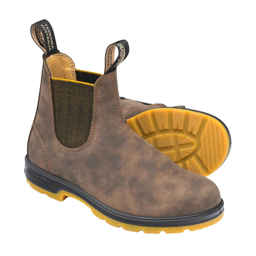 
                      
                        Blundstone 1944 Men's Classics Chelsea Boot - Rustic Brown/Mustard Yellow
                      
                    