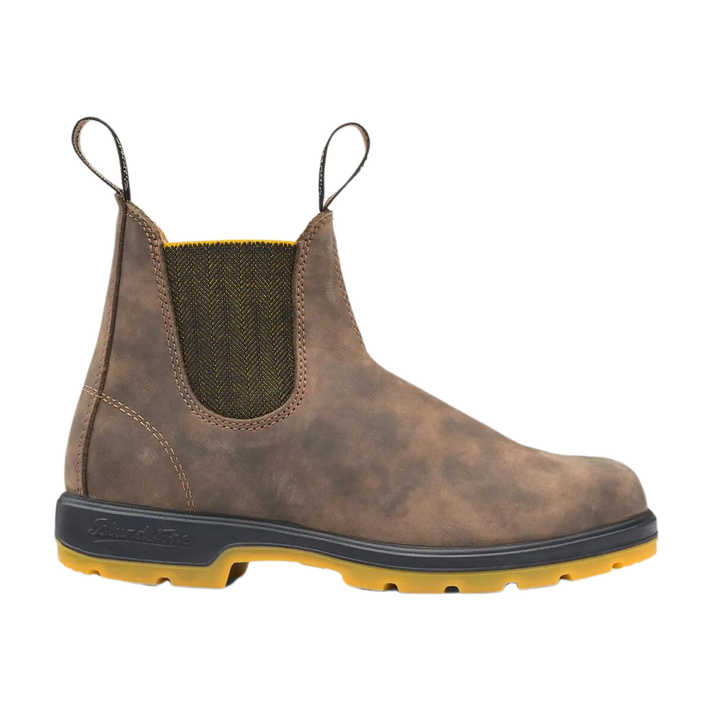 Load image into Gallery viewer, Blundstone 1944 Men&amp;#39;s Classics Chelsea Boot - Rustic Brown/Mustard Yellow
