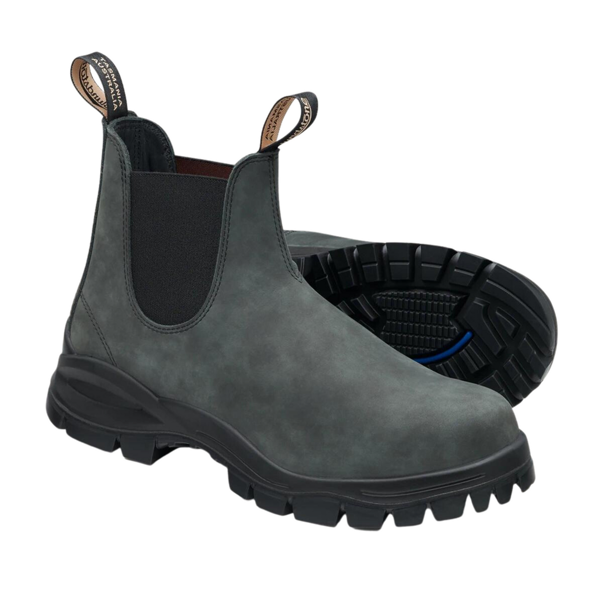Blundstone 2238 Men's Lug Chelsea Boots - Rustic Black | Harbour