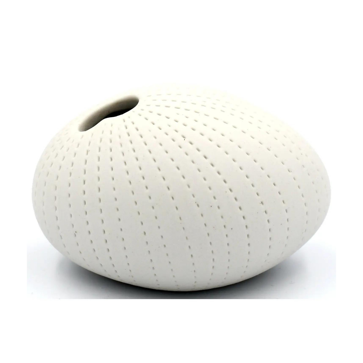 White Pebble Mini Porcelain Bud Vase