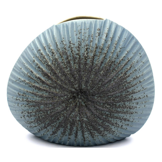 Diva Round Mini Blue Porcelain Bud Vase