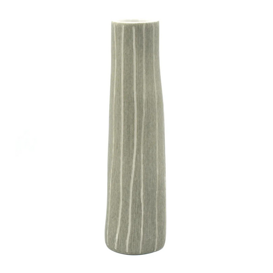 Koza Grey Porcelain Bud Vase