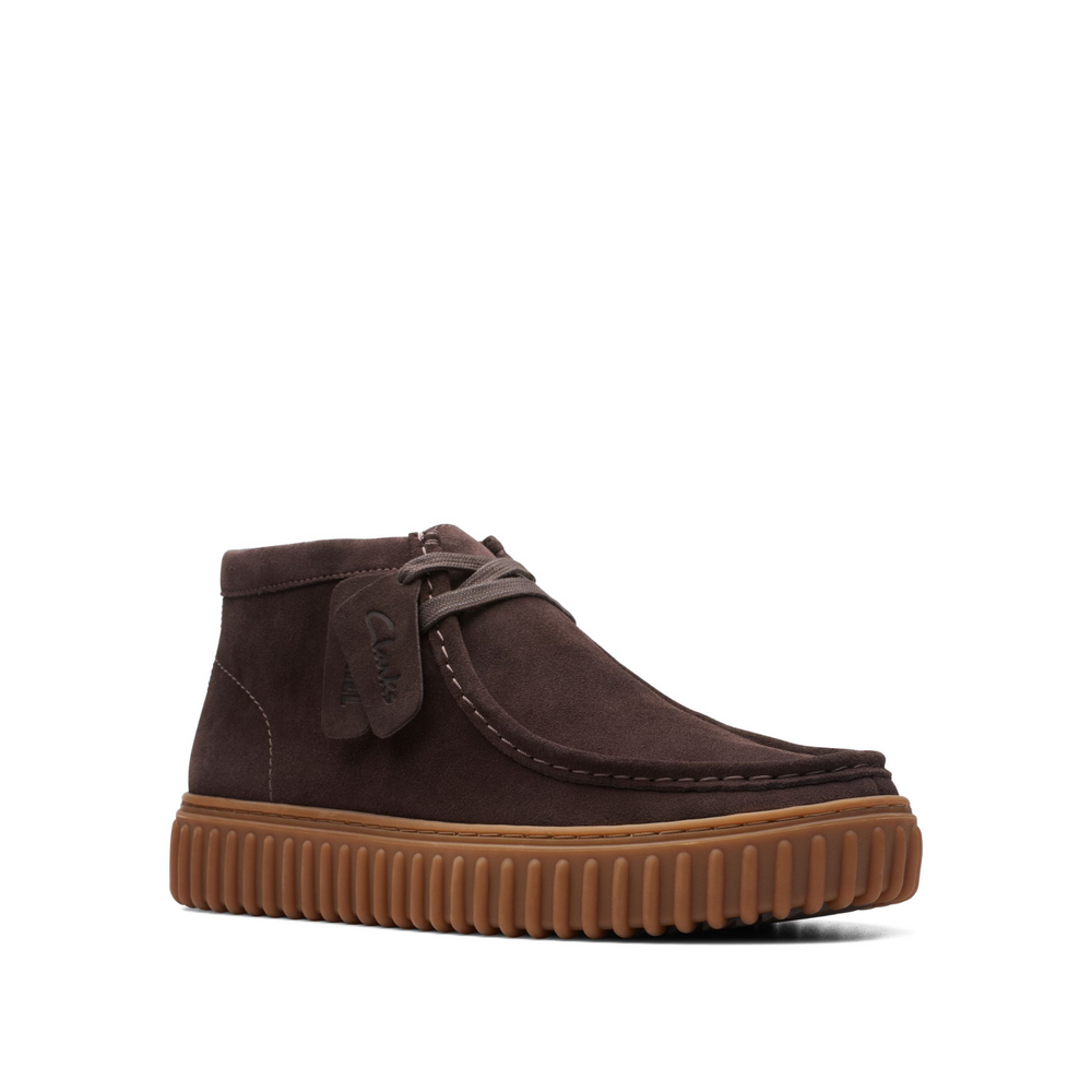 Clarks Torhill Hi - Dark Brown Suede