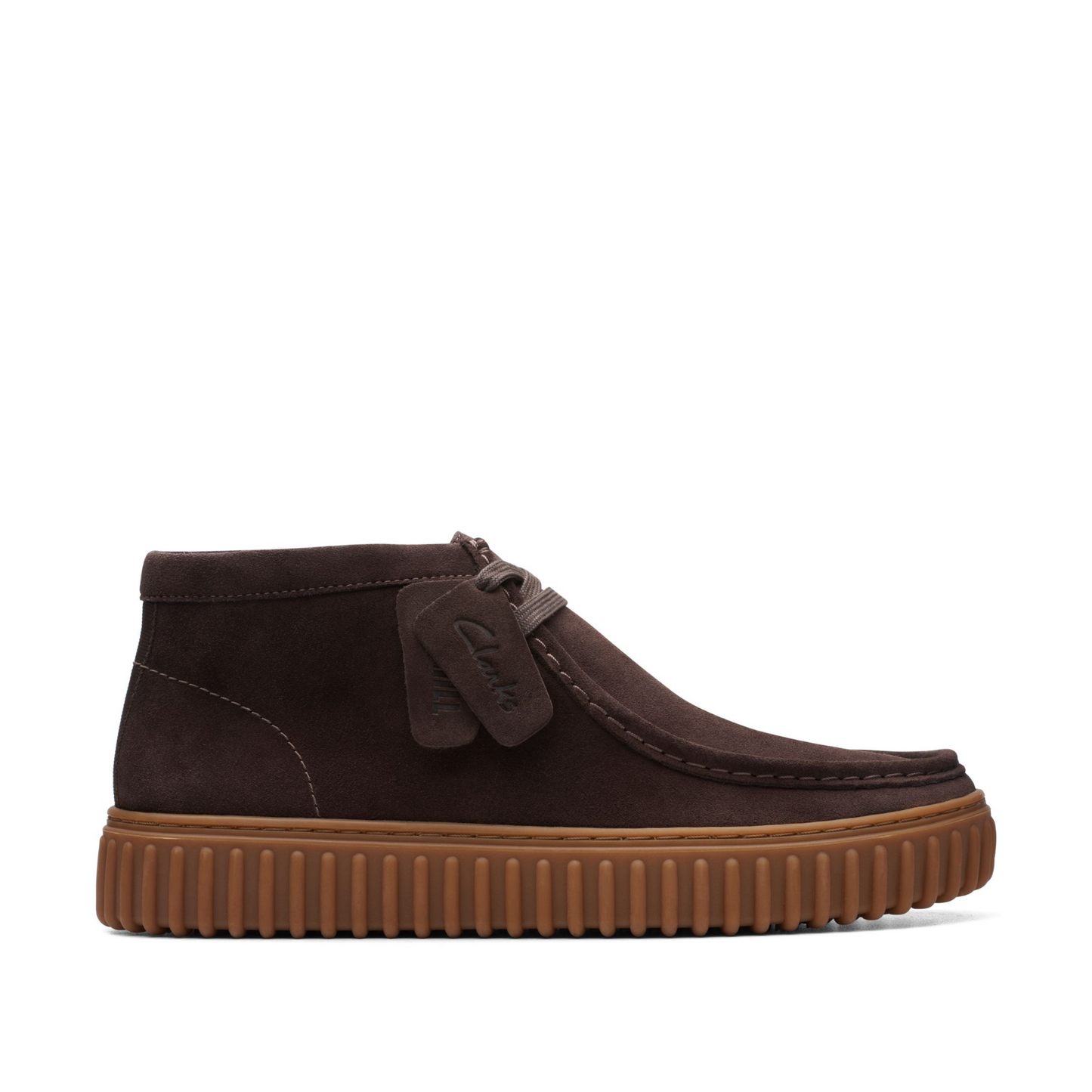 Clarks Torhill Hi - Dark Grey Suede | Harbour Thread