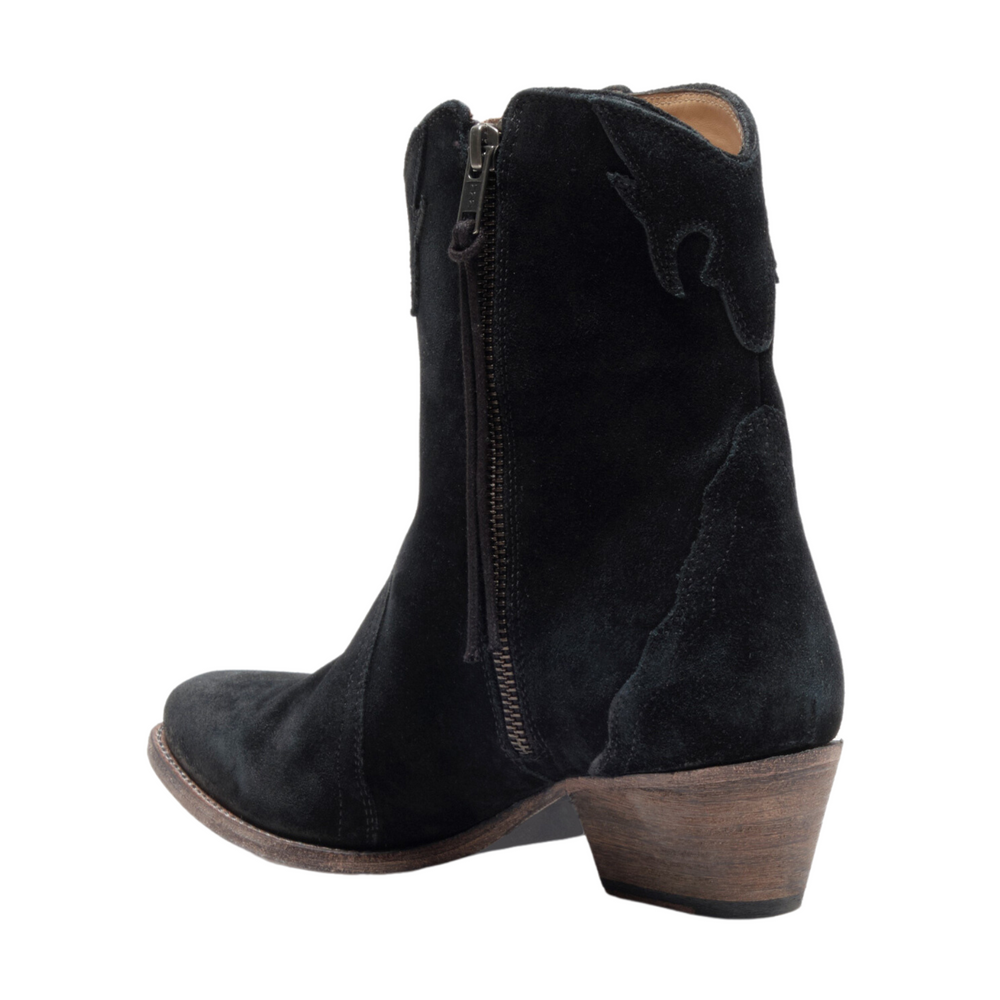 
                      
                        Free People New Frontier Western Boot - Black Suede
                      
                    