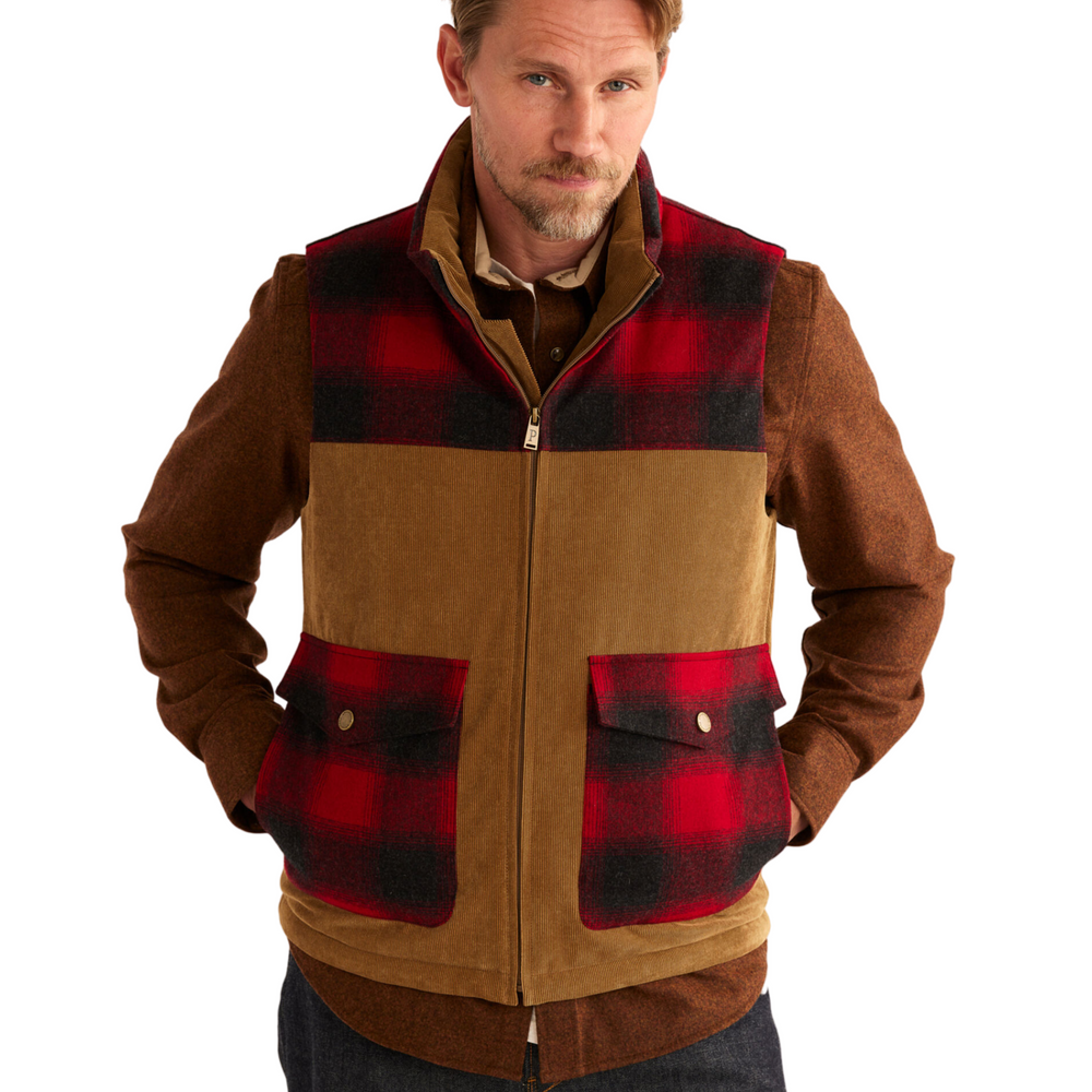 Pendleton Black Hills Down Vest - Red Ombre