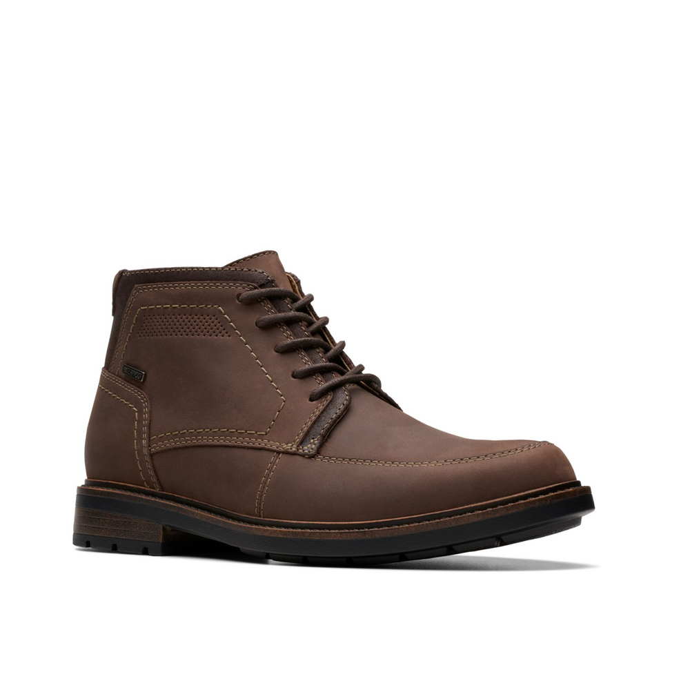 
                      
                        Clarks Un Shire Hi Waterproof - Dark Brown Leather
                      
                    