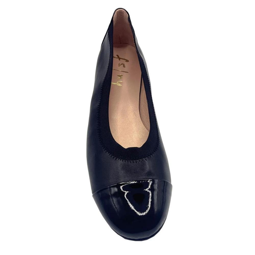 
                      
                        French Sole Dixie Flat - Napa/Patent Black
                      
                    