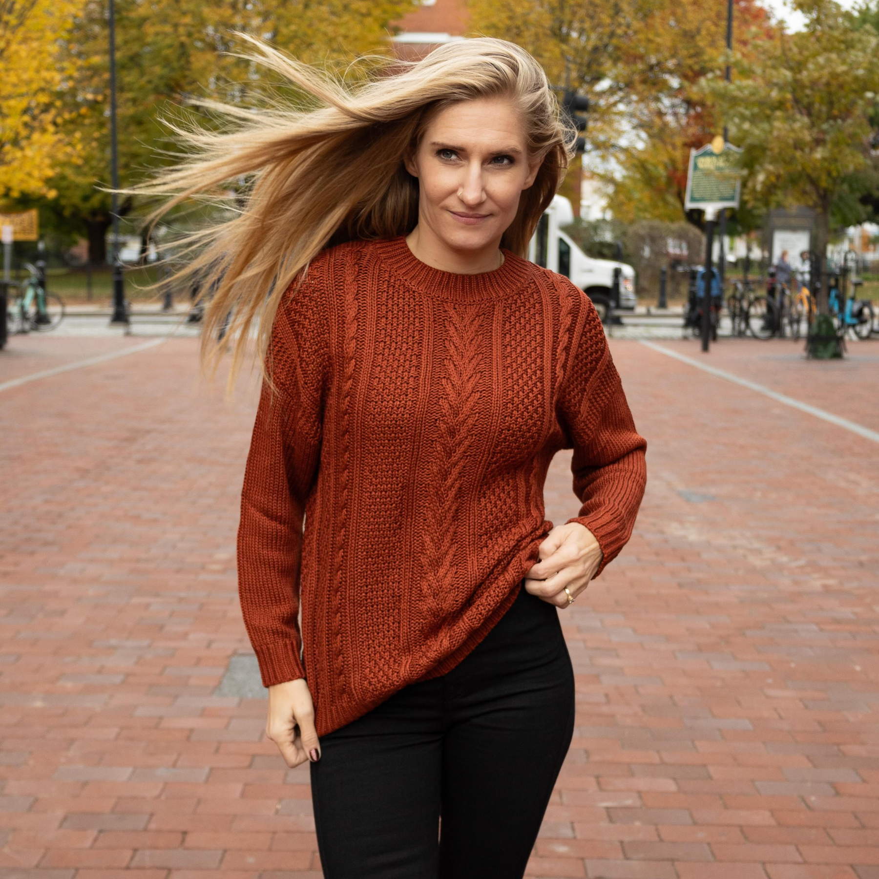 The Danielle Sweater by Harbour Thread - Clay