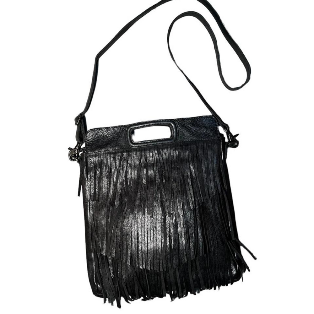 
                      
                        Cut N' Paste Paige Triple Layer Fringe Tote - Black
                      
                    