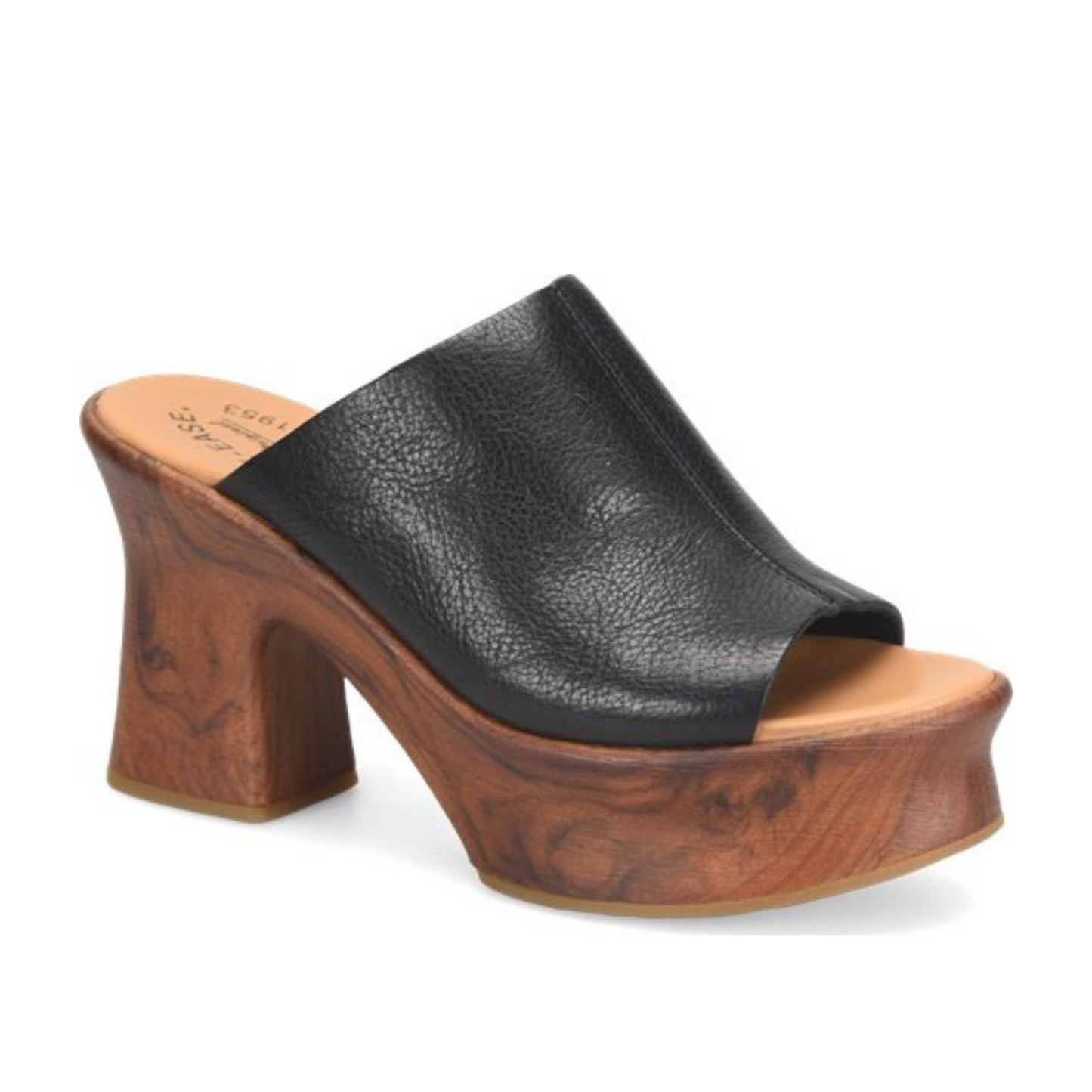 The Kork-Ease Cassia Clog in Black Leather