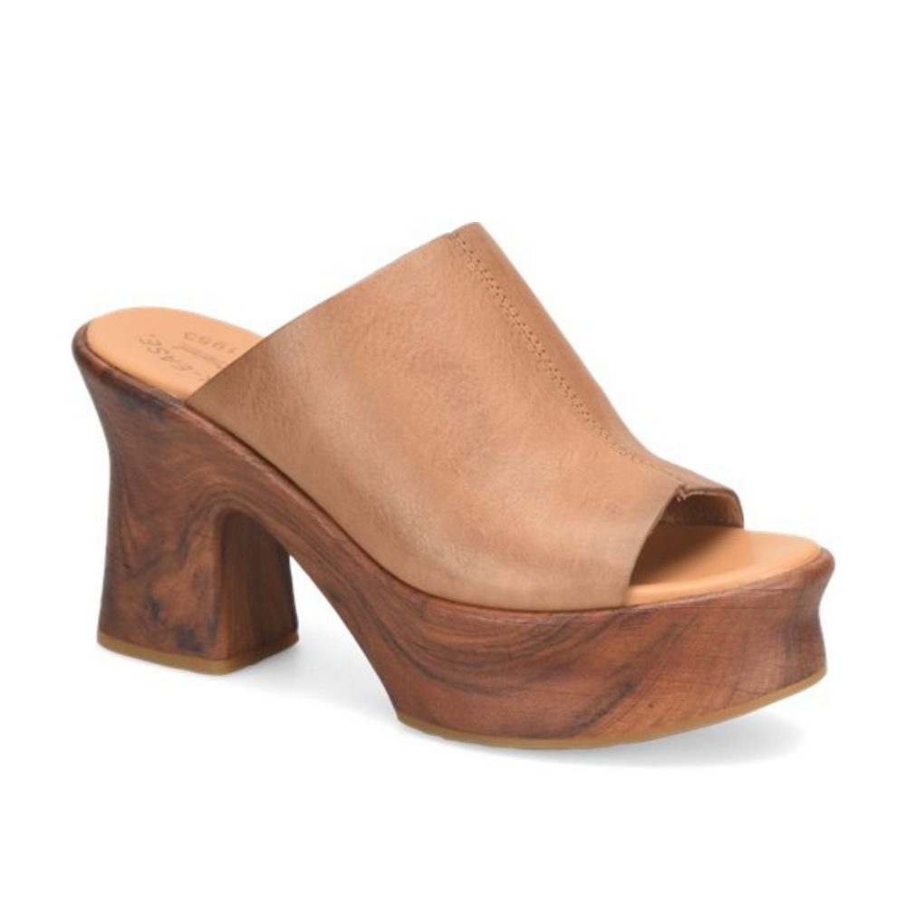 
                      
                        The brown leather Cassia Clog Platform Sandal by Kork-Ease
                      
                    