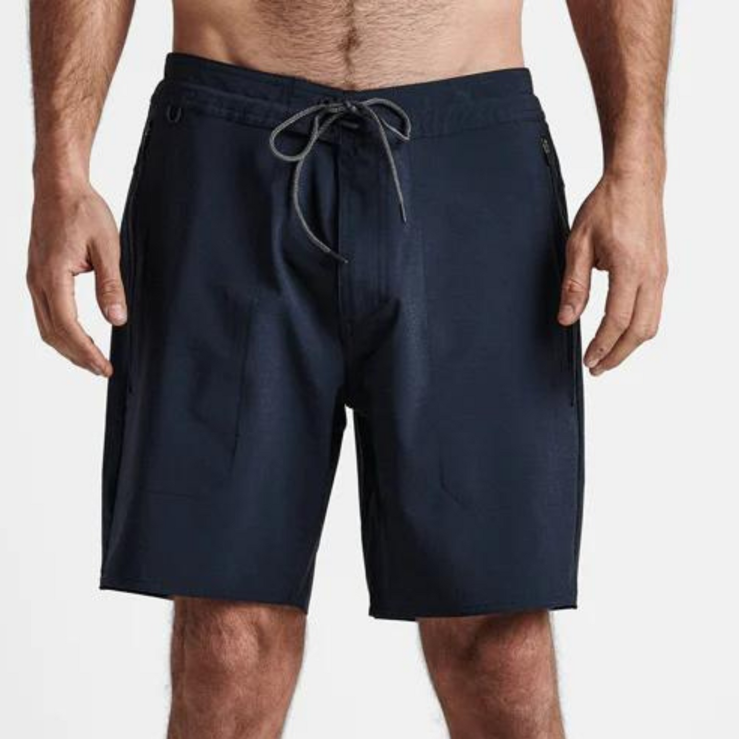 The Dark Navy 18" Layover Hybrid Trail Shorts by Roark