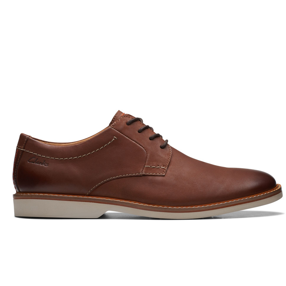 
                      
                        Clarks Atticus Leather Lace Men's Shoe - Dark Tan Leather
                      
                    