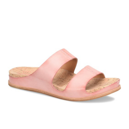 Pink dual band slide sandals from Kork-Ease