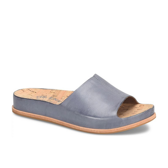 Kork-Ease Tutsi Slide Sandal in the color Navy Sea Blue