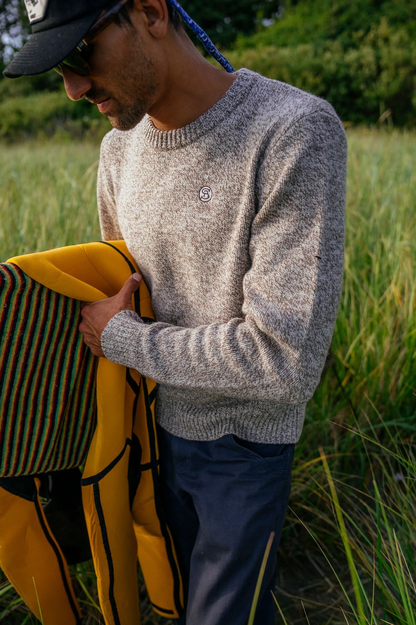 This men's crewneck is ideal for chillier temps or drinks by the fireside.