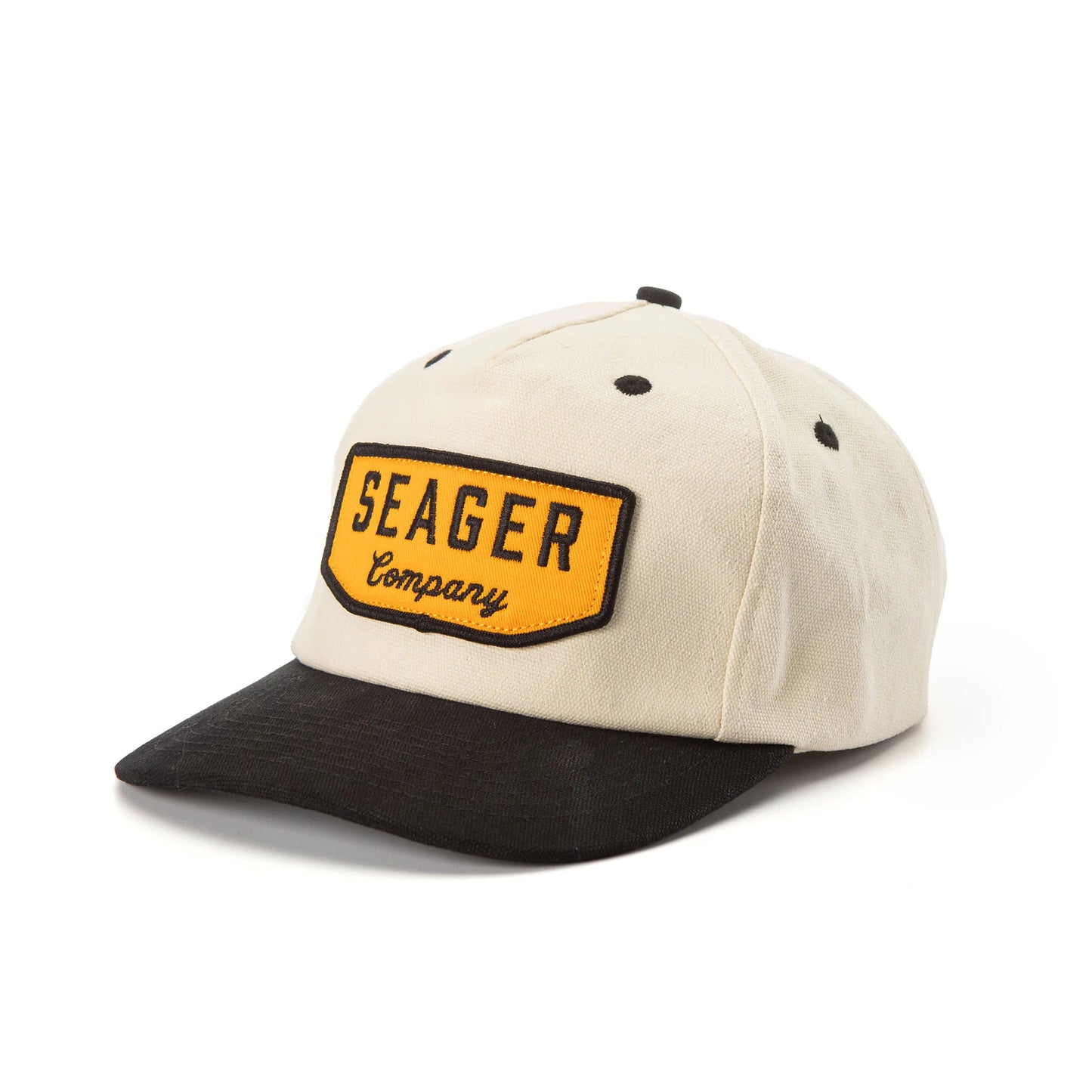 Seager's Wilson Snapback hat in Black and White