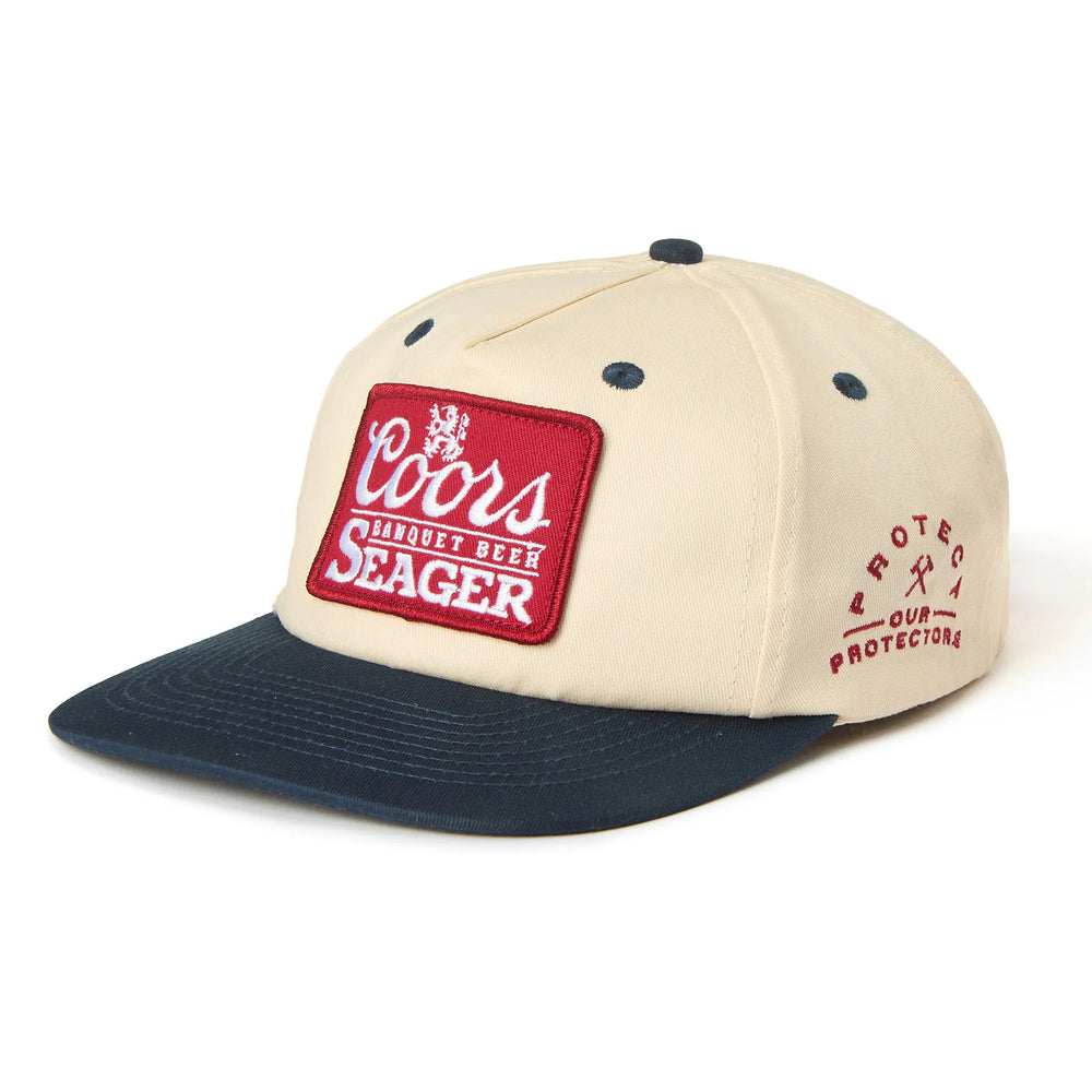 Seager x Coors Banquet P.O.P. Snapback Hat - Cream/Navy