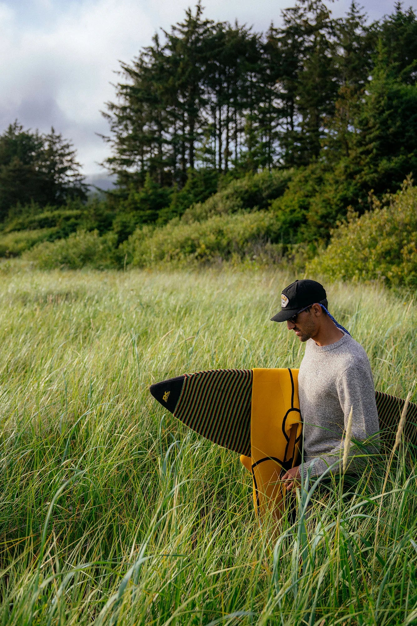This warm and rugged sweater is perfect for outdoor wear on chilly days. 